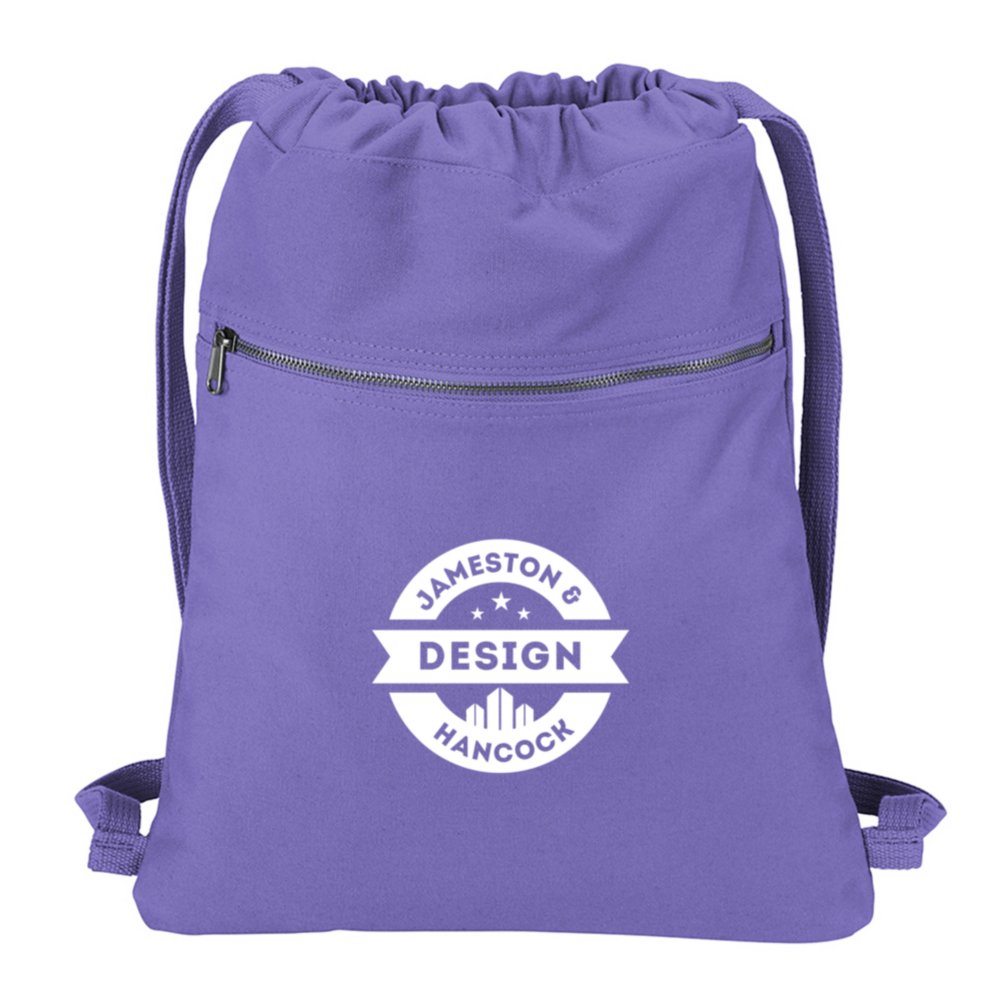 View larger image of Add Your Logo: Washed Cotton Cinch Sack